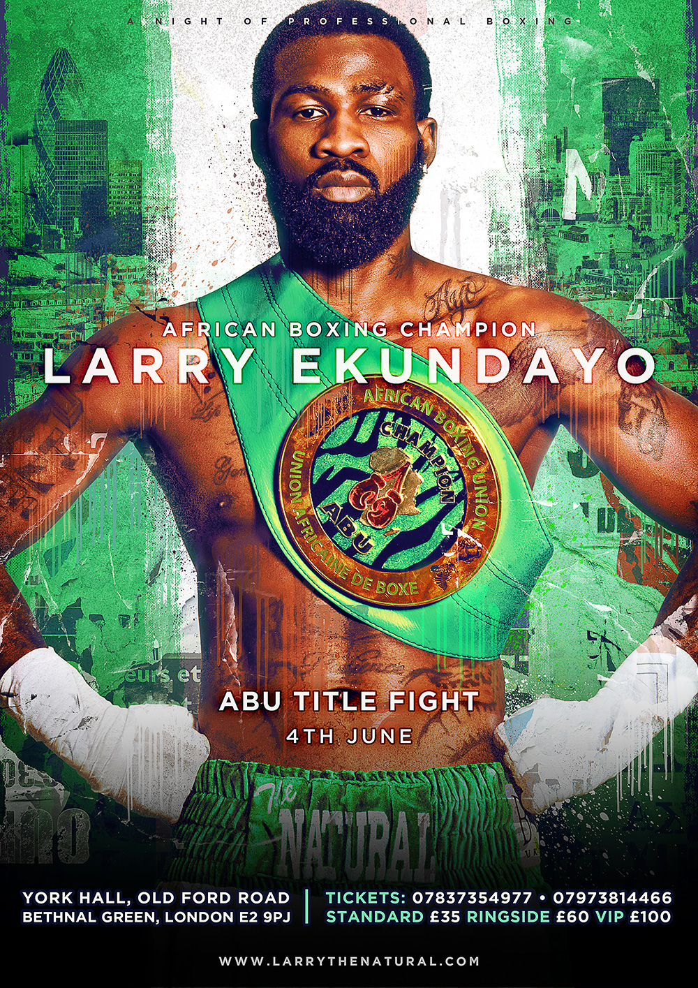 larry ekundayo nigeria boxing poster design