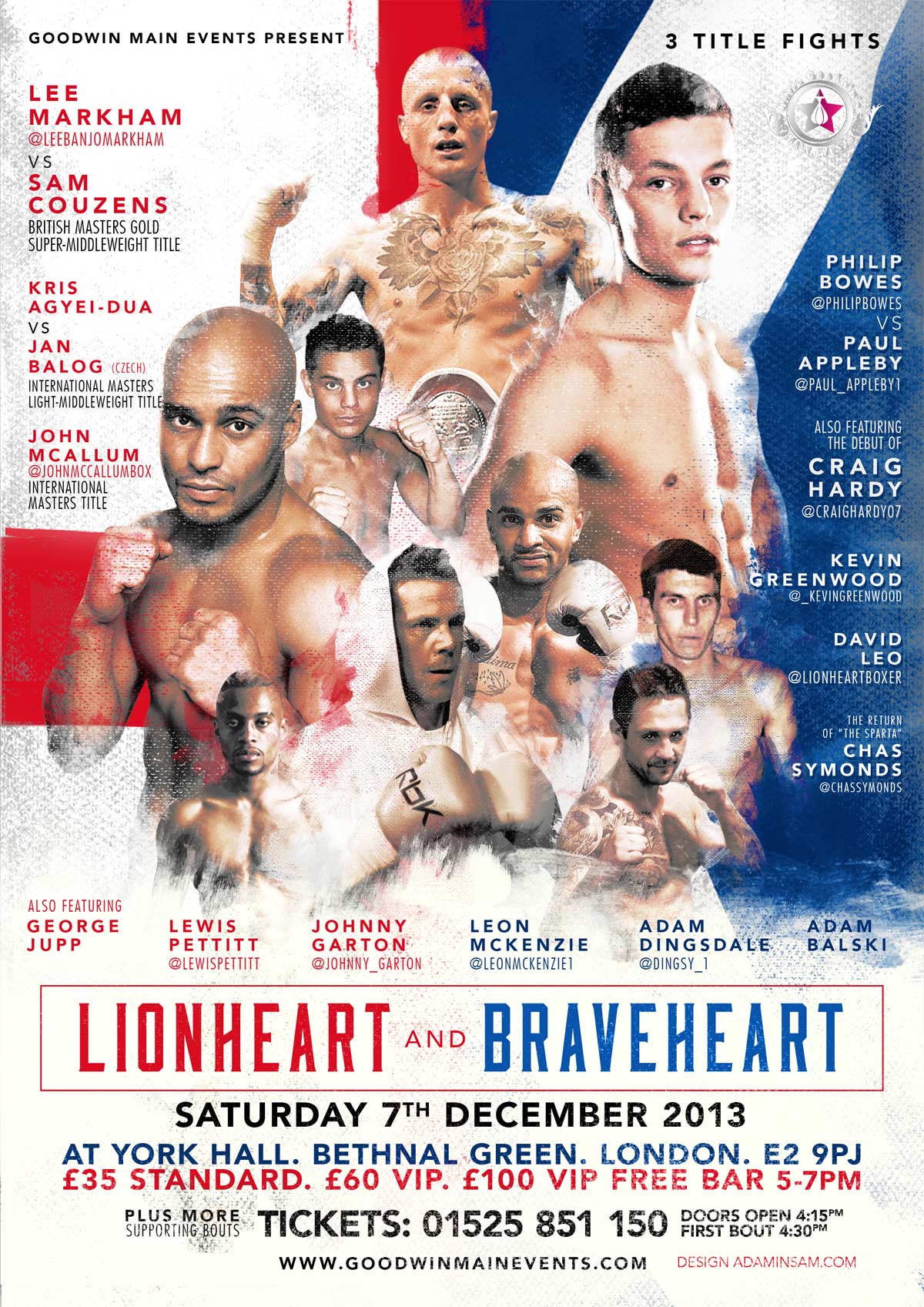 braveheart boxing poster design