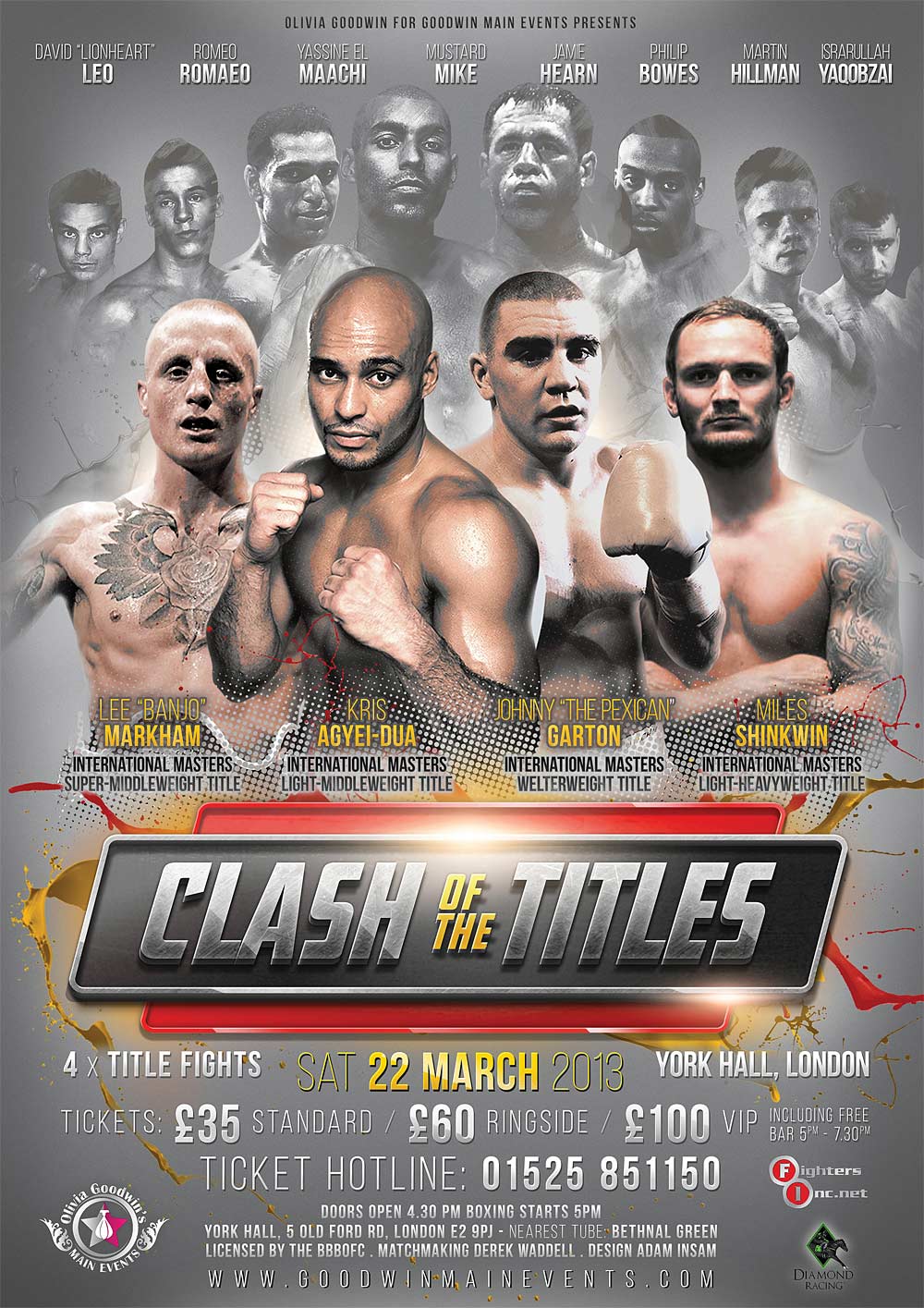clash boxing poster design