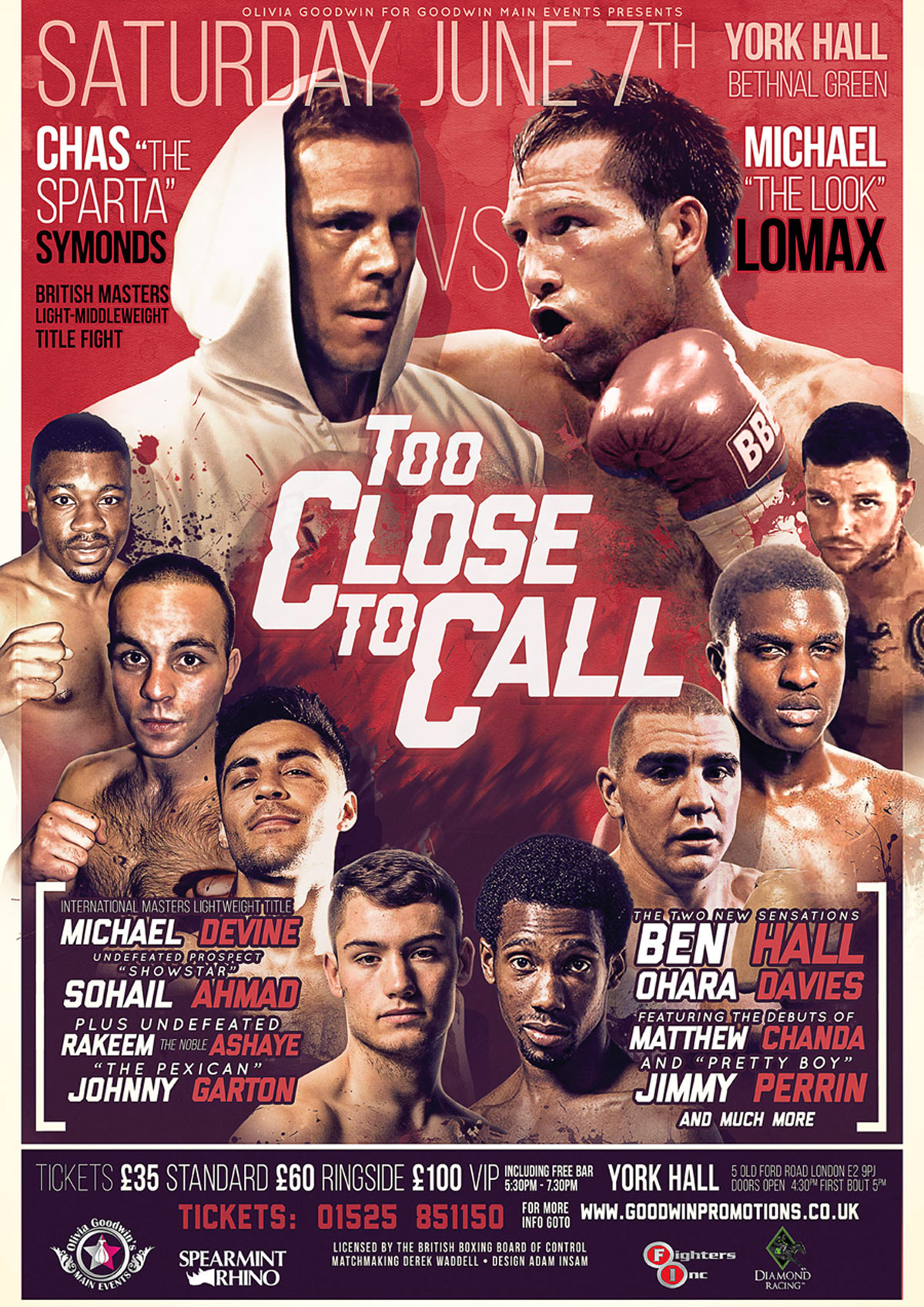 close boxing poster design