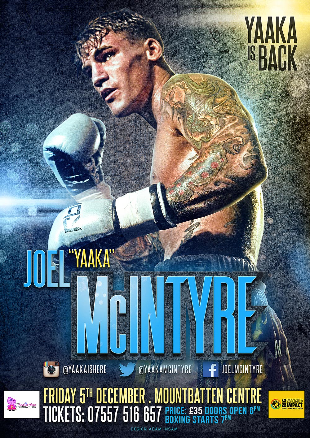 joel boxing poster design