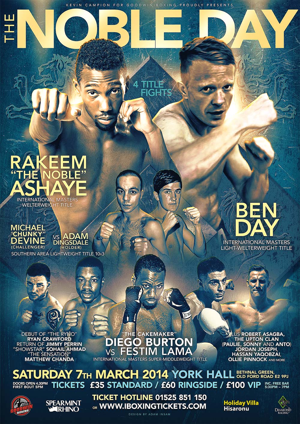 noble boxing poster design