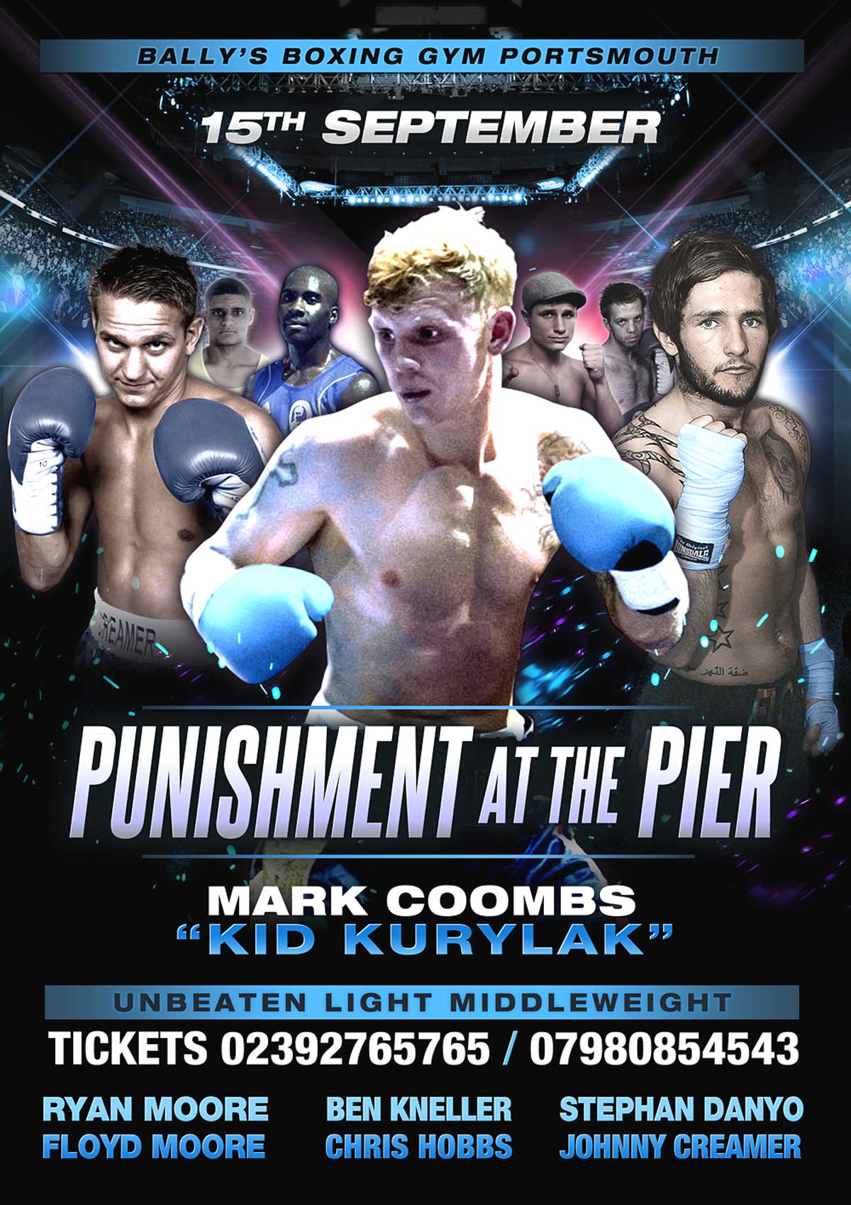 pier boxing poster design