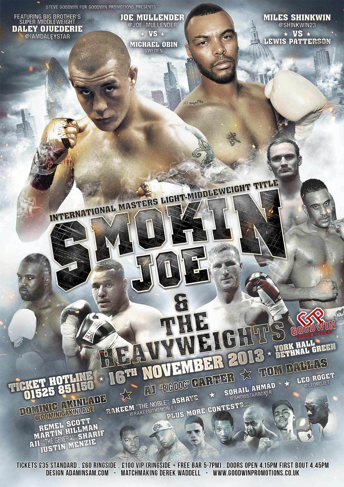 smokin boxing poster design