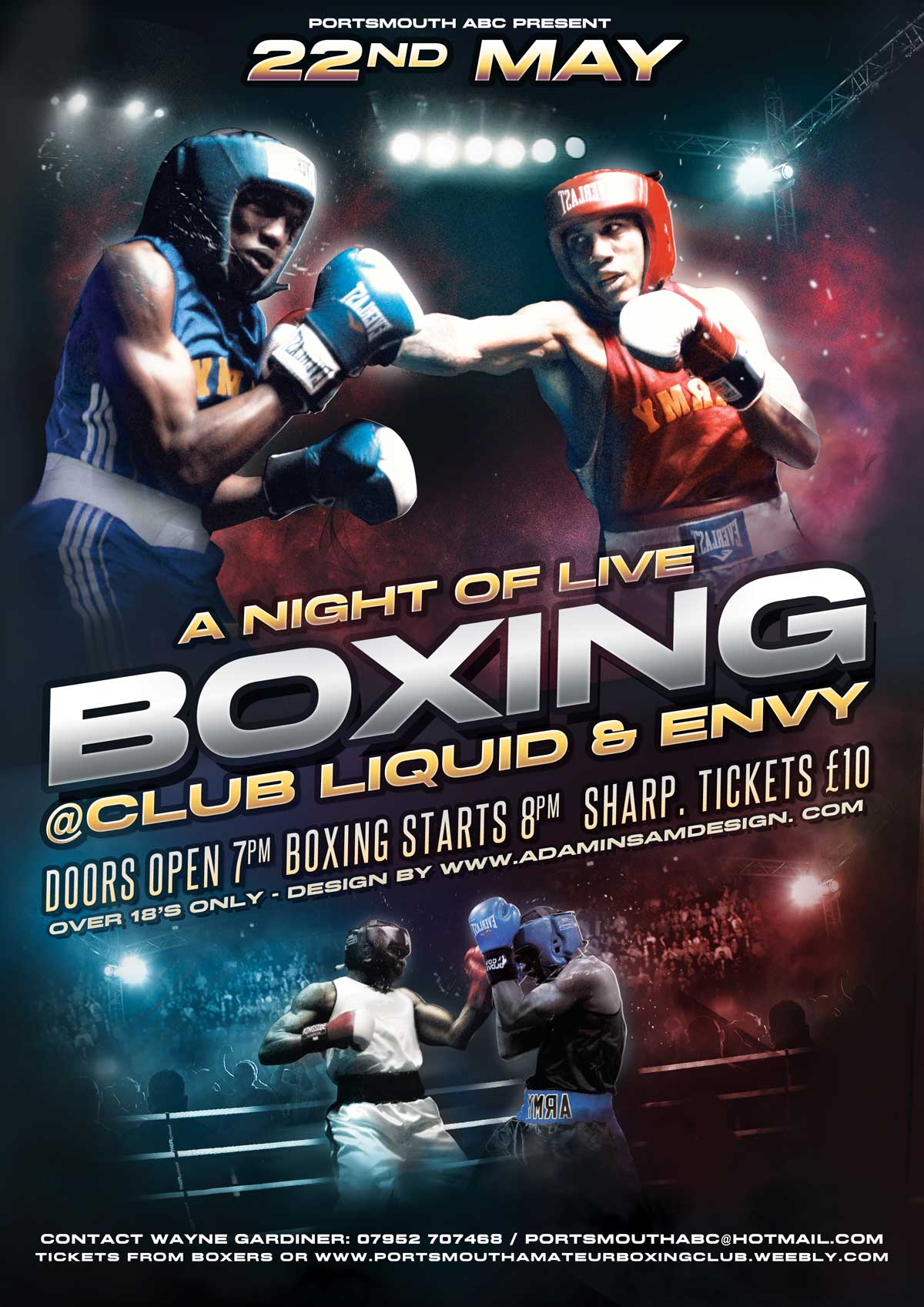 amateur boxing poster design